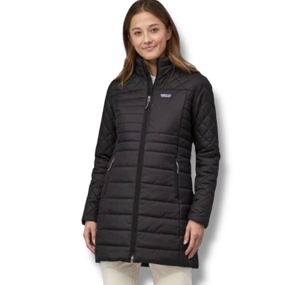 Patagonia Women's Women's Radalie Parka Jacket Black Quilted Sporty Small - Picture 3 of 11